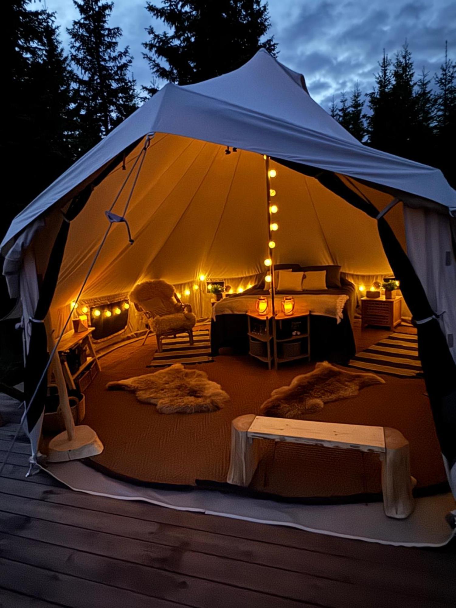 Glamping Tent With Amazing View In The Forest Torsby Exterior photo